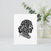 Ruth spreekt je geest zelfs als je stem T-10000000 Briefkaart (Staand voorkant)