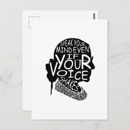 Ruth spreekt je geest zelfs als je stem T-10000000 Briefkaart (Voorkant / Achterkant)