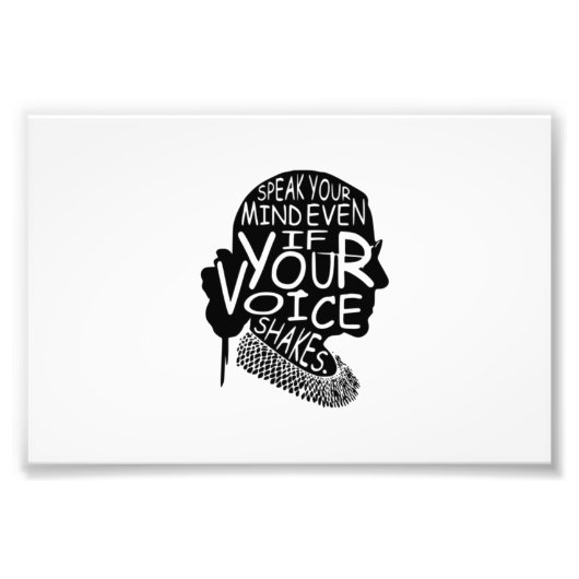 Ruth spreekt je geest zelfs als je stem T-10000000 Foto Afdruk (Voorkant)