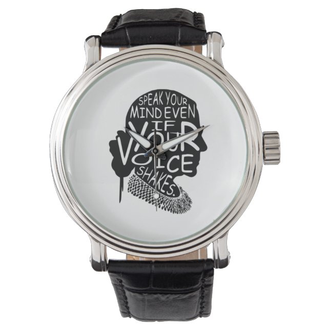 Ruth spreekt je geest zelfs als je stem T-10000000 Horloge (Voorkant)