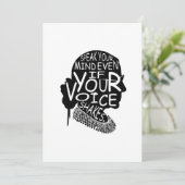 Ruth spreekt je geest zelfs als je stem T-10000000 Kaart (Staand voorkant)