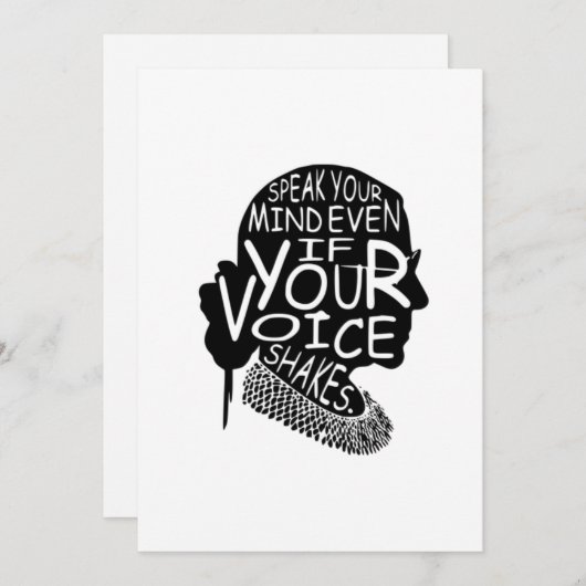 Ruth spreekt je geest zelfs als je stem T-10000000 Kaart (Voorkant / Achterkant)