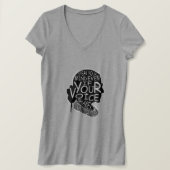 Ruth spreekt je geest zelfs als je stem T-10000000 T-shirt (Design voorkant)