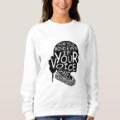 Ruth spreekt je geest zelfs als je stem T-10000000 Trui (Voorkant)