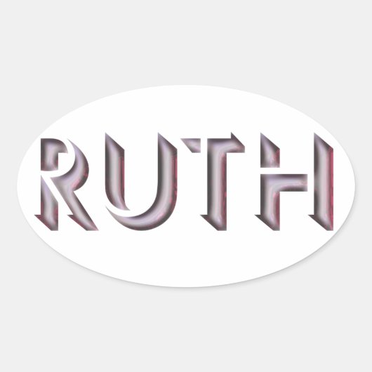 Ruth sticker naam (Voorkant)