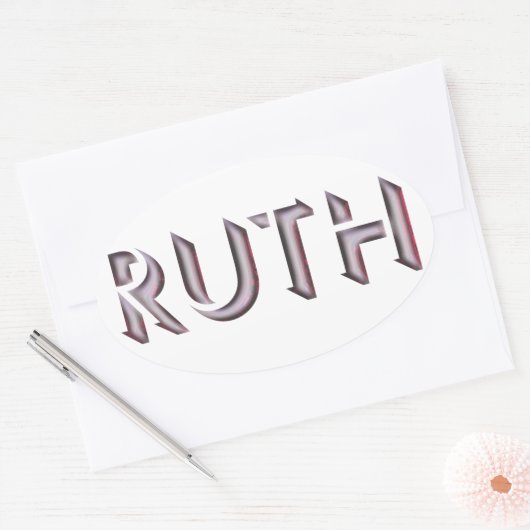 Ruth sticker naam (Envelop)