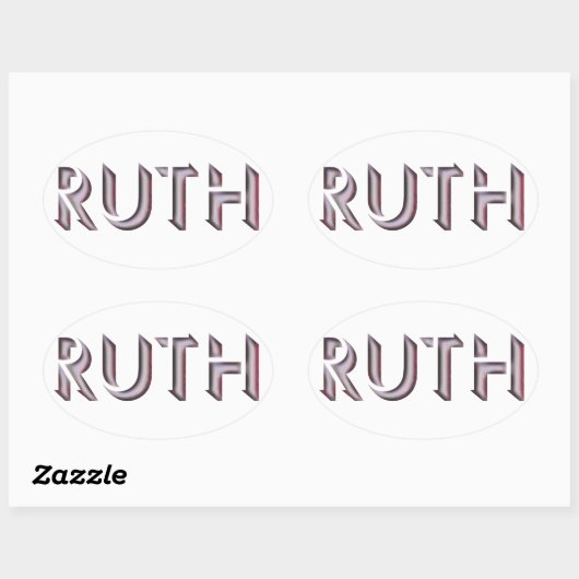 Ruth sticker naam (Vel)