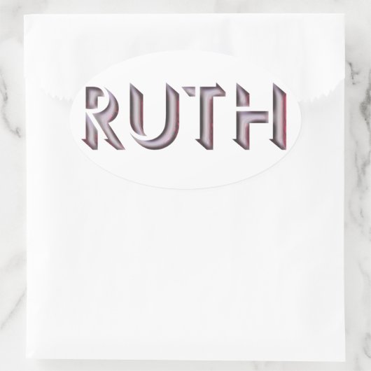 Ruth sticker naam (Tas)