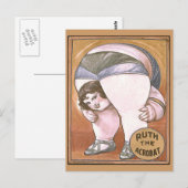 Ruth the Acrobat Circus Poster Briefkaart (Voorkant / Achterkant)