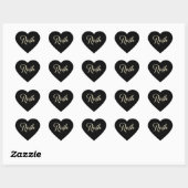 Ruth white gold Handwriting Aufkleber Herz Hart Sticker (Vel)