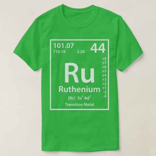 Ruthenium Element T-shirt (Design voorkant)