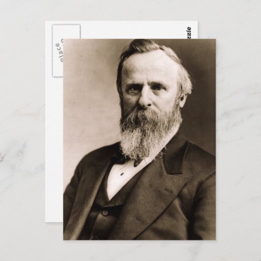 Rutherford B. Hayes 19 Briefkaart (Voorkant / Achterkant)
