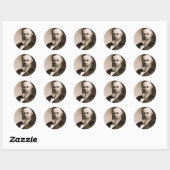 Rutherford B. Hayes 19 Ronde Sticker (Vel)