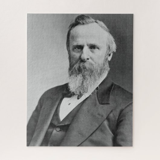 Rutherford B. Hayes 19e President van Amerika. Legpuzzel (Verticaal)