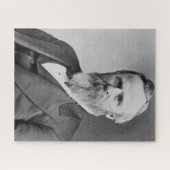 Rutherford B. Hayes 19e President van Amerika. Legpuzzel (Horizontaal)