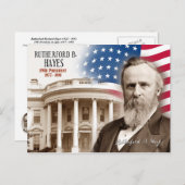 Rutherford B. Hayes - 19e President van de VS Briefkaart (Voorkant / Achterkant)