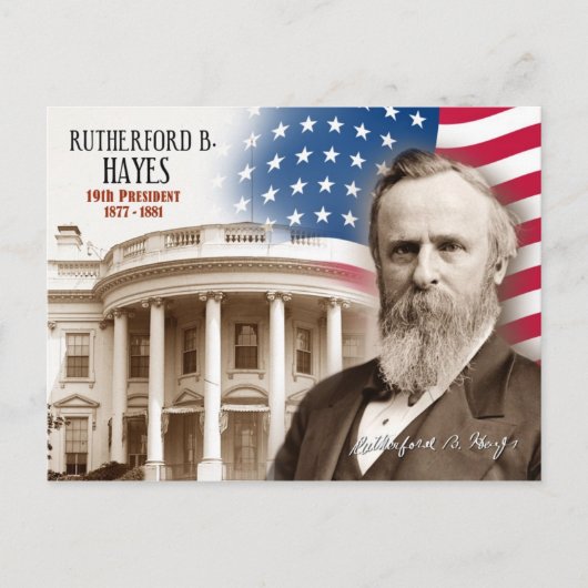 Rutherford B. Hayes - 19e President van de VS Briefkaart (Voorkant)