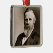 Rutherford B. Hayes 19th President Metalen Ornament (Rechts)