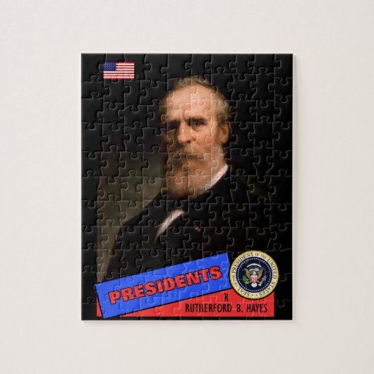 Rutherford B. Hayes-honkaarten Legpuzzel (Verticaal)