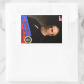 Rutherford B. Hayes-honkaarten Rechthoekige Sticker (Tas)