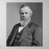 Rutherford B. Hayes Portrait van Mathew Brady Poster (Voorkant)