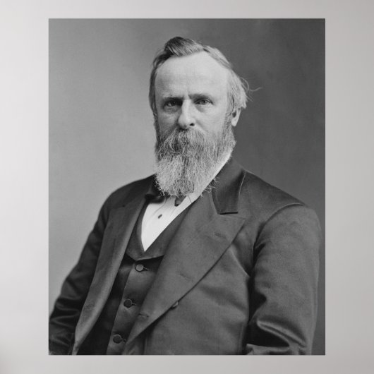 Rutherford B. Hayes Portrait van Mathew Brady Poster (Voorkant)