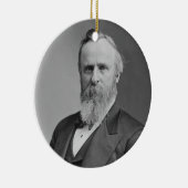 Rutherford B. Hayes Portret van Mathew Brady Keramisch Ornament (Rechts)