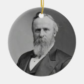 Rutherford B. Hayes Portret van Mathew Brady Keramisch Ornament (Voorkant)