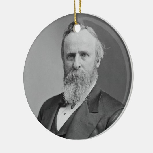 Rutherford B. Hayes Portret van Mathew Brady Keramisch Ornament (Links)