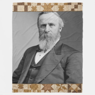 Rutherford B Hayes Presidentiële Quilt Dekbed Fleece Deken