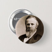 Rutherford B. Hayes Ronde Button 5,7 Cm (Voorkant /achterkant)