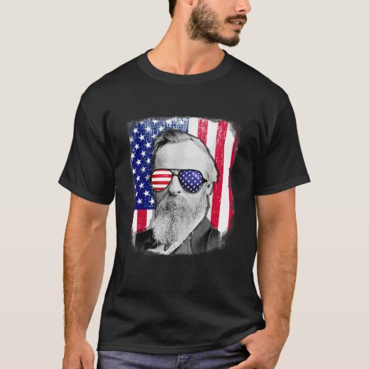 Rutherford B Hayes US flag shirt 4 juli (Voorkant)