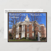 Rutherford County Courthouse - Murfreesboro, TN Briefkaart (Voorkant / Achterkant)