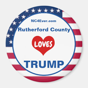 Rutherford County HOUDT VAN TRUMP Patriottische Ko Magneet
