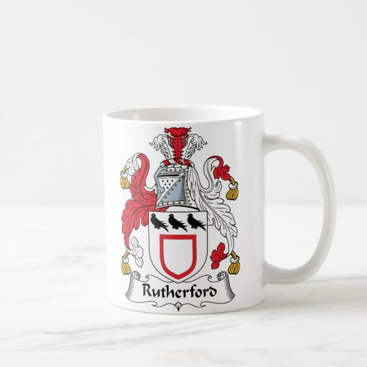 Rutherford Family Crest Koffiemok (Rechts)