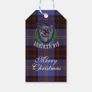Rutherford Scottish Clan Tartan & Crest Cadeaulabel