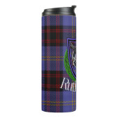 Rutherford Scottish Clan Tartan & Crest Thermosbeker (Gedraaid links)