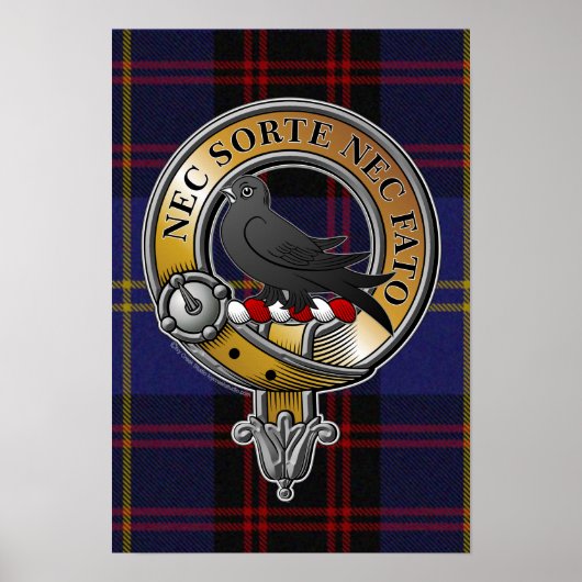 Rutherford Tartan & Badge Poster (Voorkant)