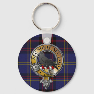Rutherford Tartan & Badge Sleutelhanger