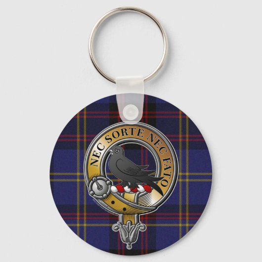 Rutherford Tartan & Badge Sleutelhanger (Voorkant)