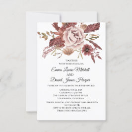 Rutherfordse herfstbloemen aquarel kaart