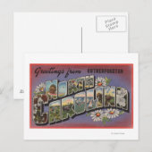 Rutherfordton, North Carolina Briefkaart (Voorkant / Achterkant)