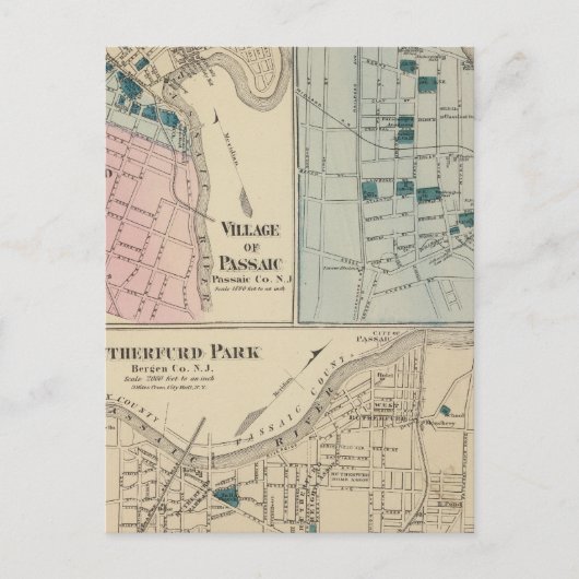 Rutherfurd Park, Passaic, Hackensack Briefkaart (Voorkant)