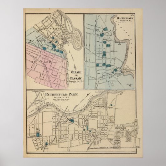 Rutherfurd Park, Passaic, Hackensack Poster (Voorkant)
