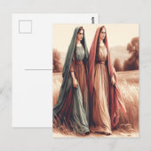 Ruth's liefde en loyaliteit tijdens de reis briefkaart (Voorkant / Achterkant)