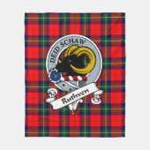 Ruthven Clan Badge Tartan Pset Fleece Deken (Voorkant)