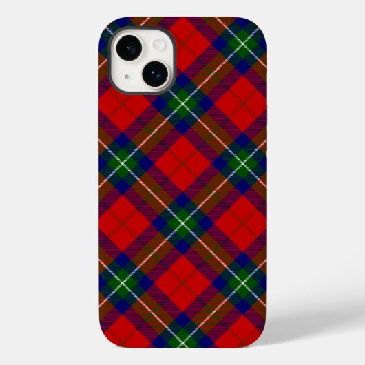 Ruthven tartan red green blue plaid Case-Mate iPhone case (Achterkant)