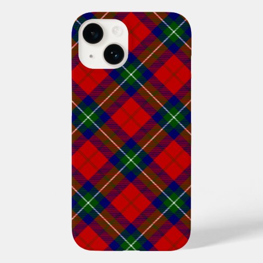 Ruthven tartan red green blue plaid Case-Mate iPhone case (Achterkant)