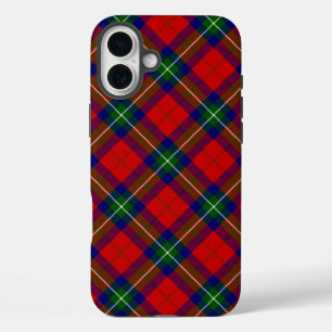Ruthven tartan red green blue plaid iPhone 16 plus hoesje