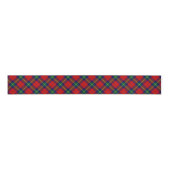 Ruthven tartan red green blue plaid grosgrain lint (Voorkant)